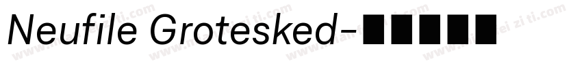 Neufile Grotesked字体转换